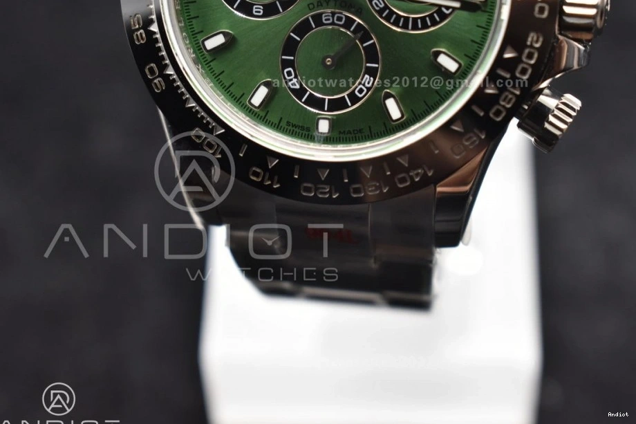 SS and Best Green Case Daytona IPK Edition SA4130 Bracelet Black 1:1 Bezel 904L Dial Ceramic 0212